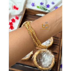 Golden Twirl Pattern- one gram model Bangles