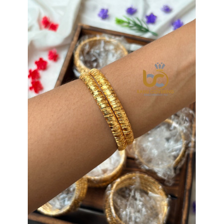 Royal Carved - one gram model Bangles