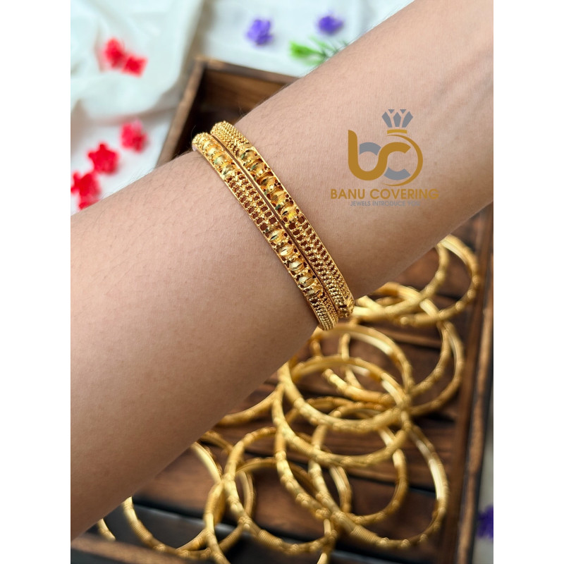 Gold designer- one gram model bangle