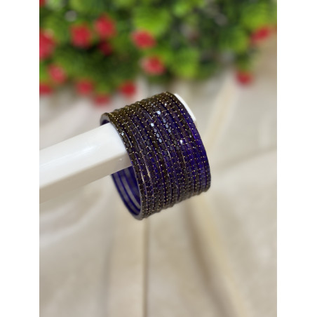 Cube cut Glass bangles