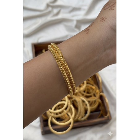 Gold Plated Bangles with 6 Months Guarantee – Premium Jewelle
