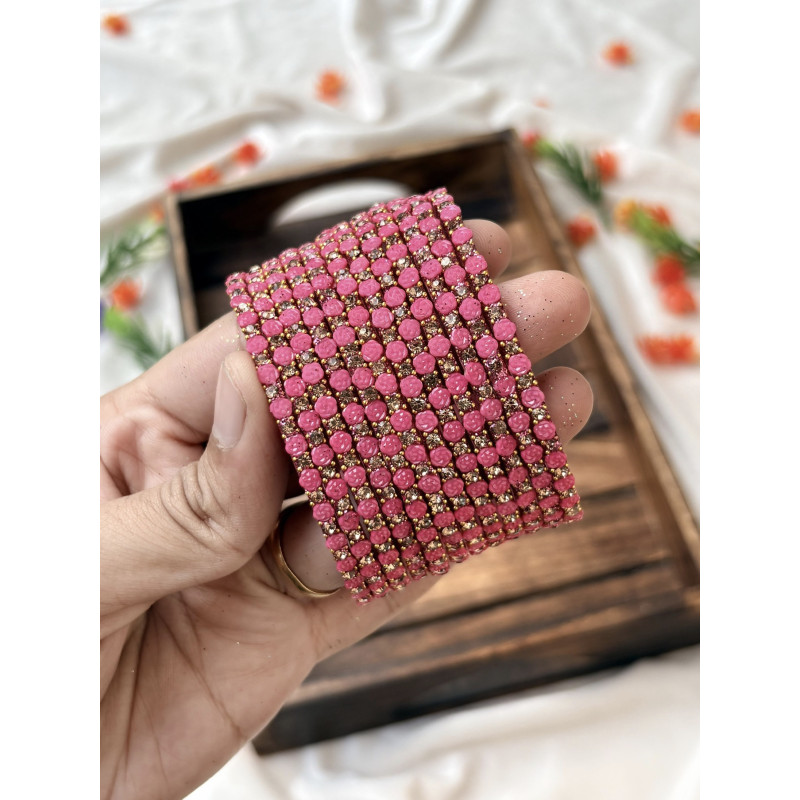 Rose bangle - carrot