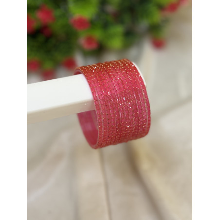 Cube cut Glass bangles
