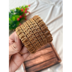 Divine Lotus Matte Bangle