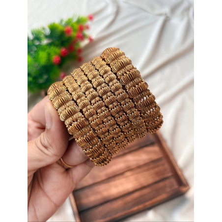 Divine Lotus Matte Bangle