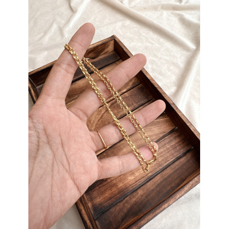 Unpolished impon godumai chain 24 inch - Nice