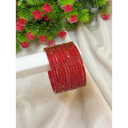 Cube cut Glass bangles