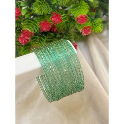 Cube cut Glass bangles