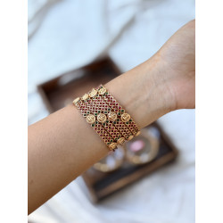 Matte stone bangle
